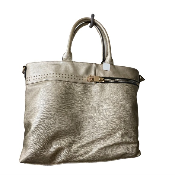 Ruby Collection Large Bag with Wallet & long strap Gold with Gold hardware. - Picture 3 of 16